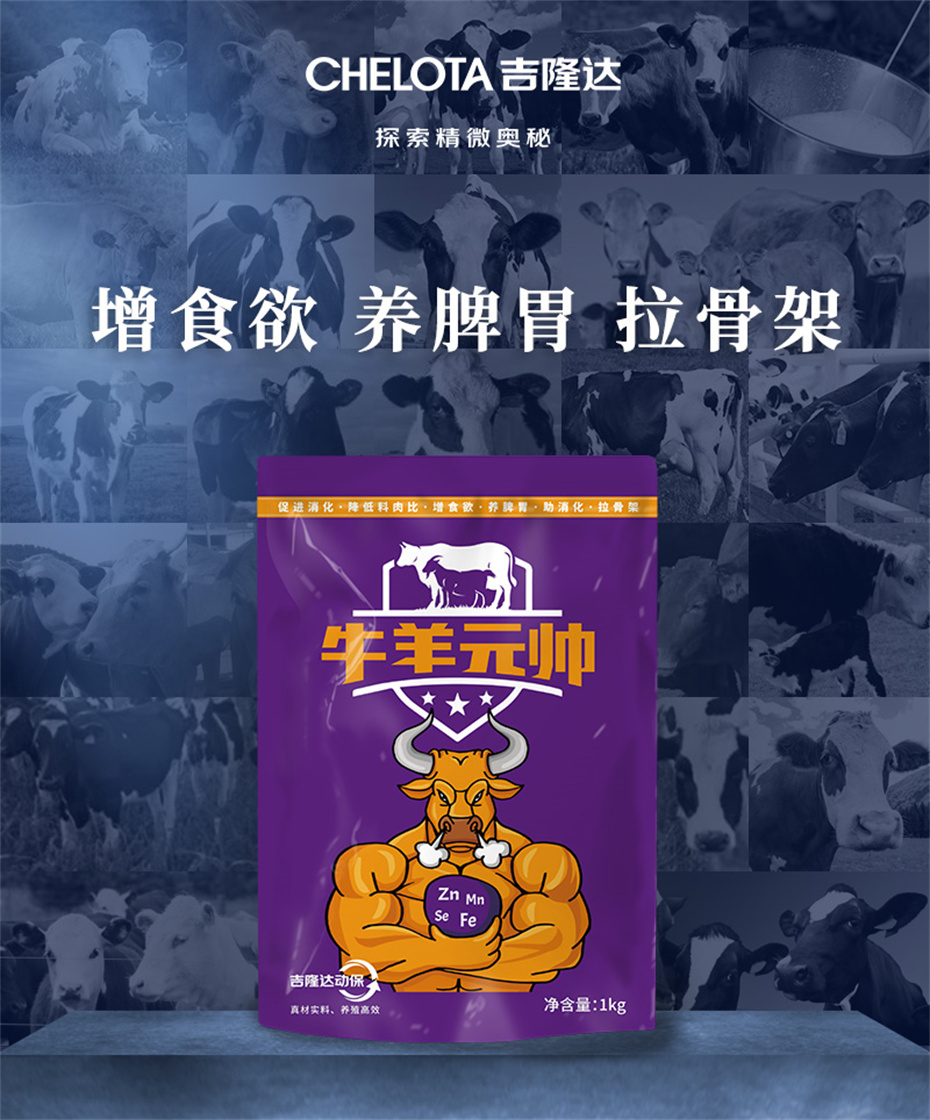 牛羊饲料添加剂 牛羊元帅 吉隆达动保 