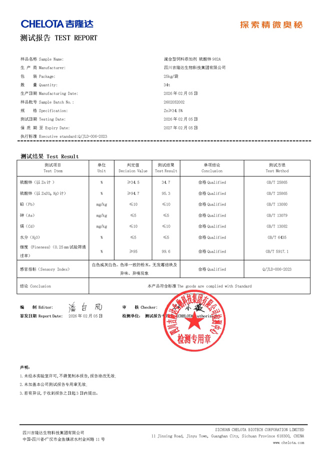 硫酸锌-吉隆达