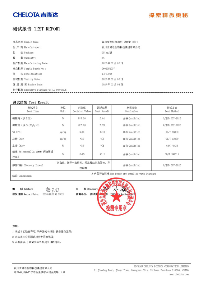 内检报告-碘酸钙
