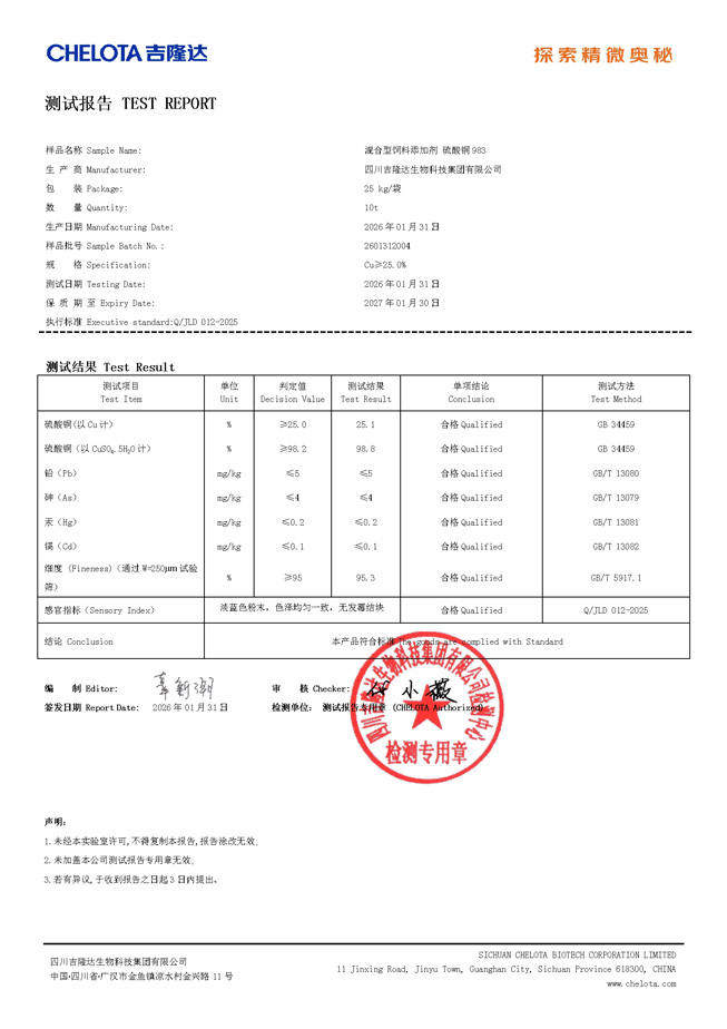 硫酸铜-吉隆达