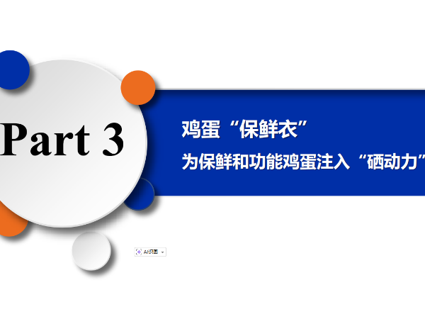 鸡蛋“保鲜衣”——摩力硒为保鲜和功能鸡蛋注入“硒动力”